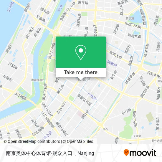 南京奥体中心体育馆-观众入口1 map