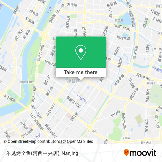 乐见烤全鱼(河西中央店) map