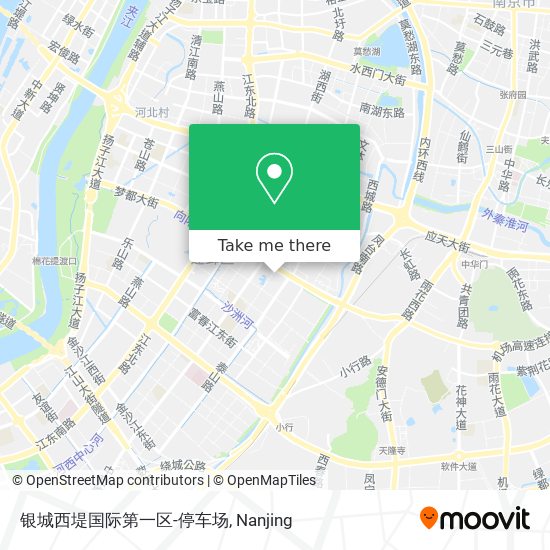 银城西堤国际第一区-停车场 map
