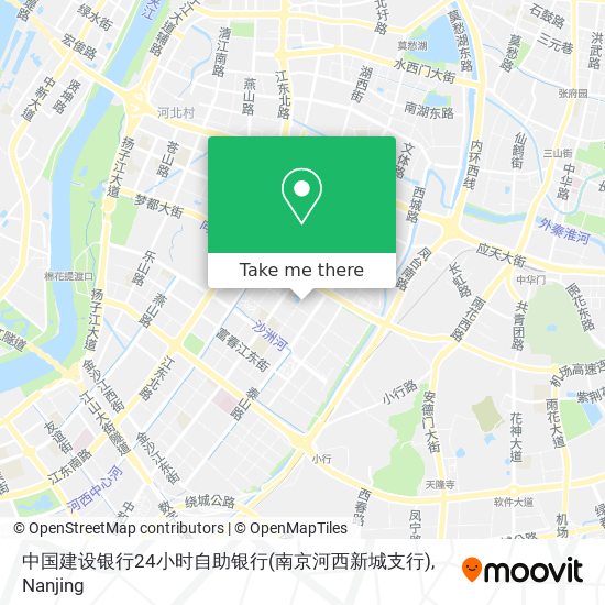 中国建设银行24小时自助银行(南京河西新城支行) map