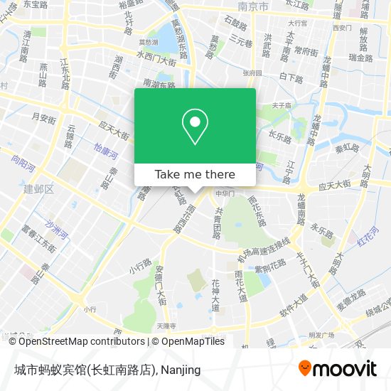 城市蚂蚁宾馆(长虹南路店) map