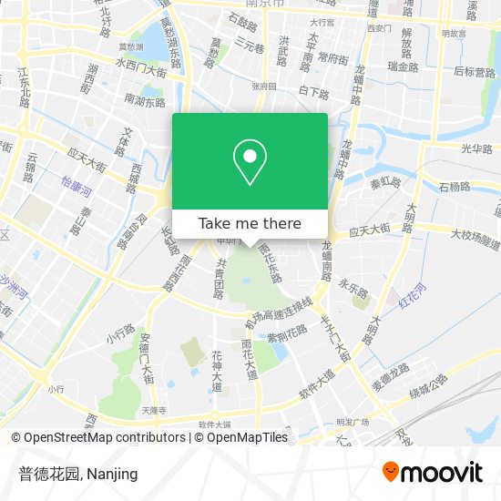 普德花园 map