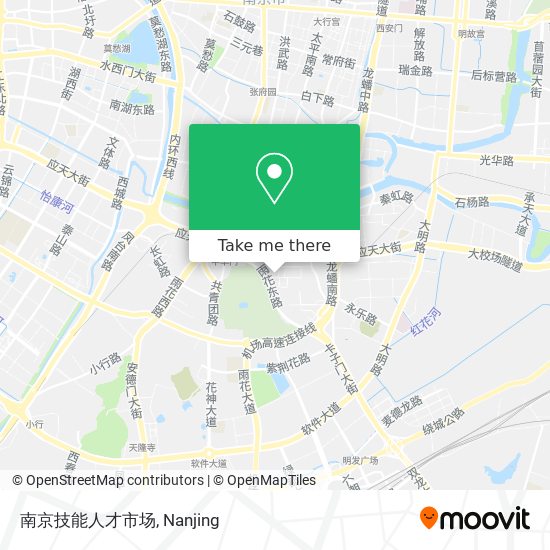 南京技能人才市场 map