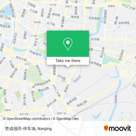 赞成领尚-停车场 map