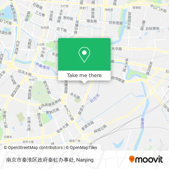 南京市秦淮区政府秦虹办事处 map