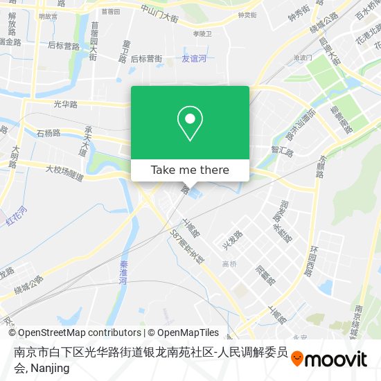 南京市白下区光华路街道银龙南苑社区-人民调解委员会 map