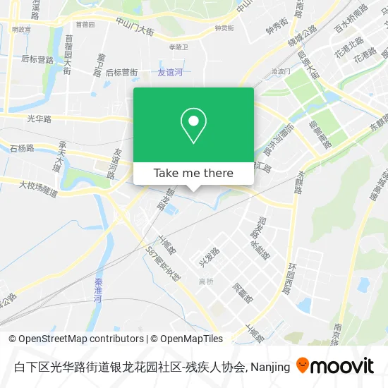 白下区光华路街道银龙花园社区-残疾人协会 map