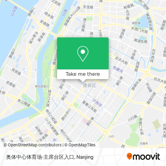 奥体中心体育场-主席台区入口 map