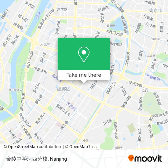 金陵中学河西分校 map