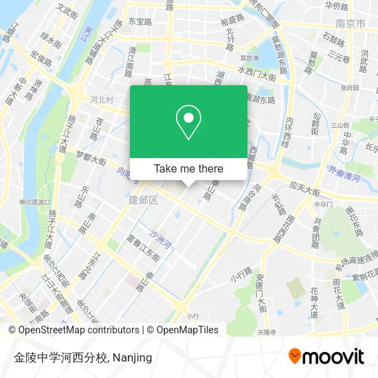金陵中学河西分校 map