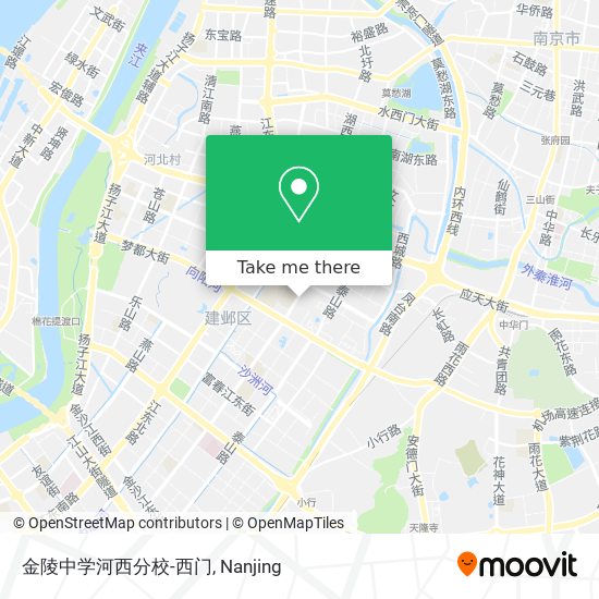 金陵中学河西分校-西门 map