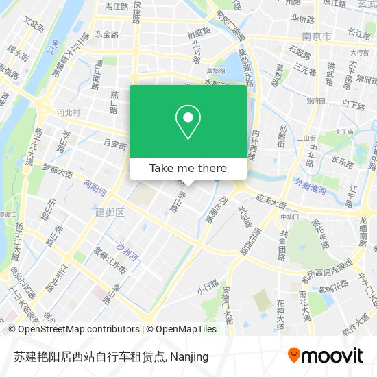 苏建艳阳居西站自行车租赁点 map