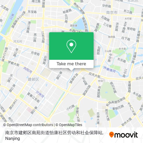 南京市建邺区南苑街道怡康社区劳动和社会保障站 map