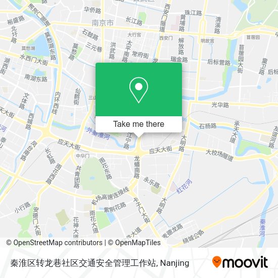 秦淮区转龙巷社区交通安全管理工作站 map