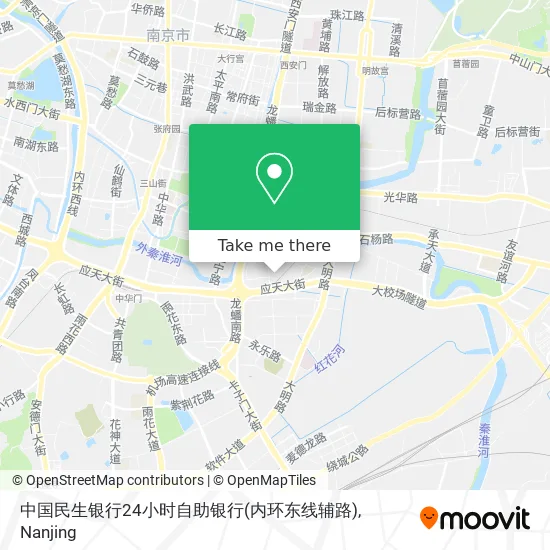 中国民生银行24小时自助银行(内环东线辅路) map