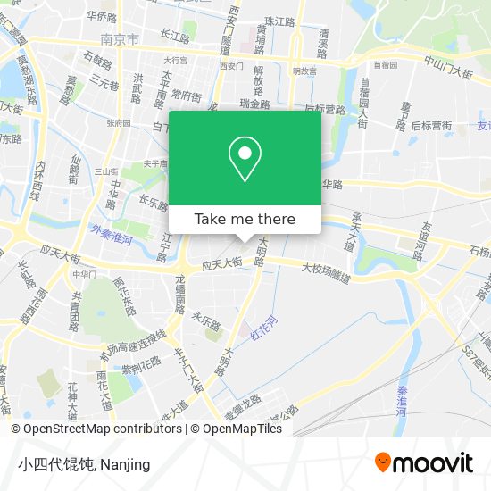 小四代馄饨 map