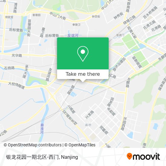 银龙花园一期北区-西门 map