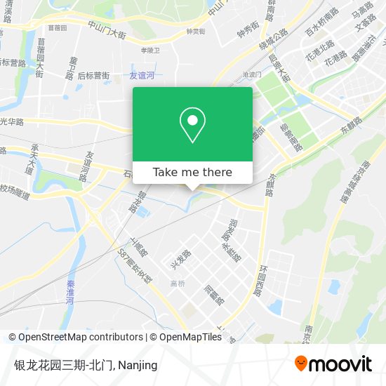 银龙花园三期-北门 map