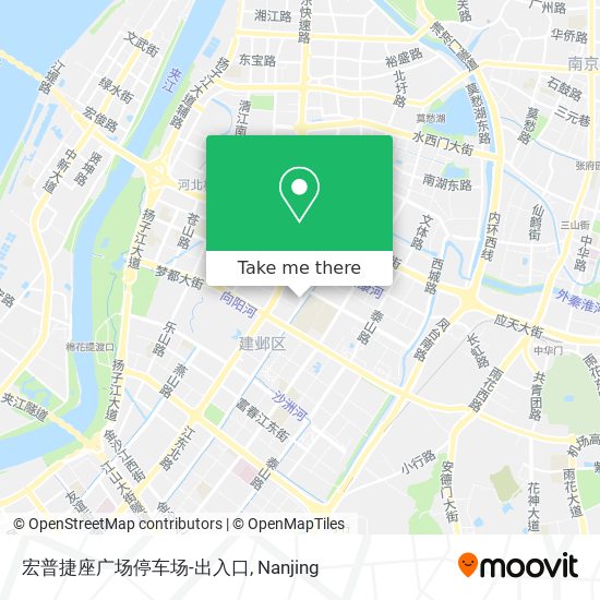 宏普捷座广场停车场-出入口 map