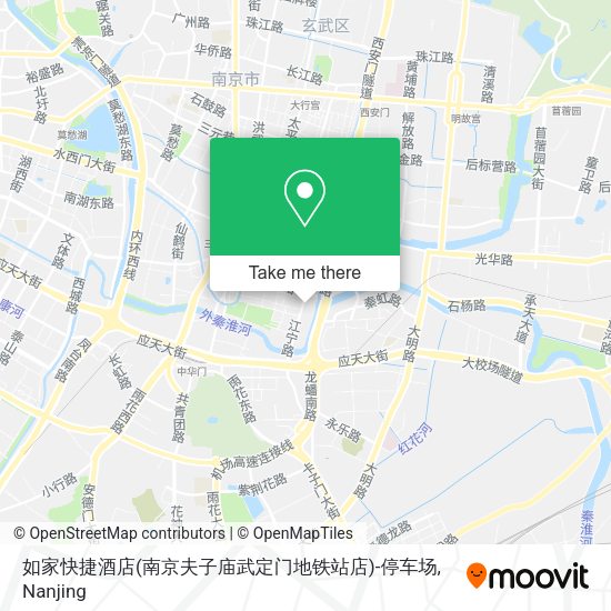 如家快捷酒店(南京夫子庙武定门地铁站店)-停车场 map