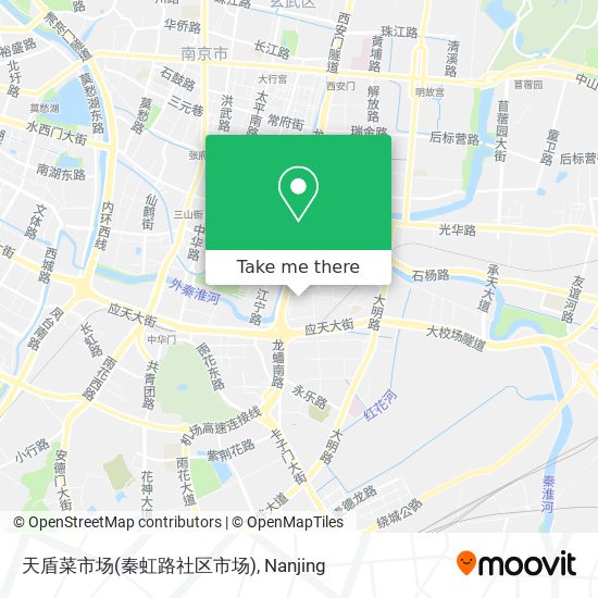 天盾菜市场(秦虹路社区市场) map