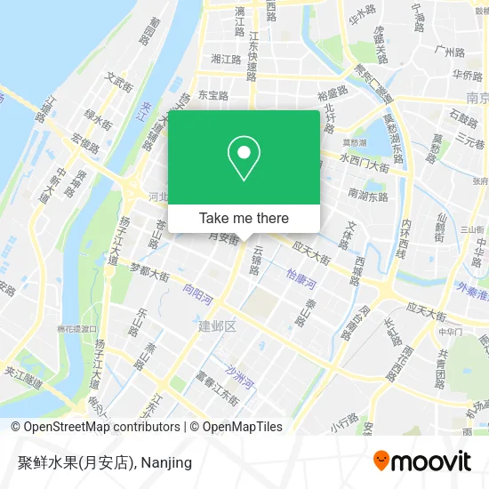 聚鲜水果(月安店) map