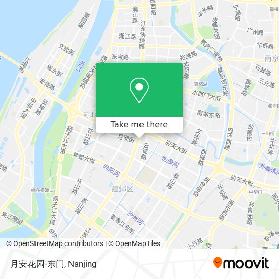 月安花园-东门 map