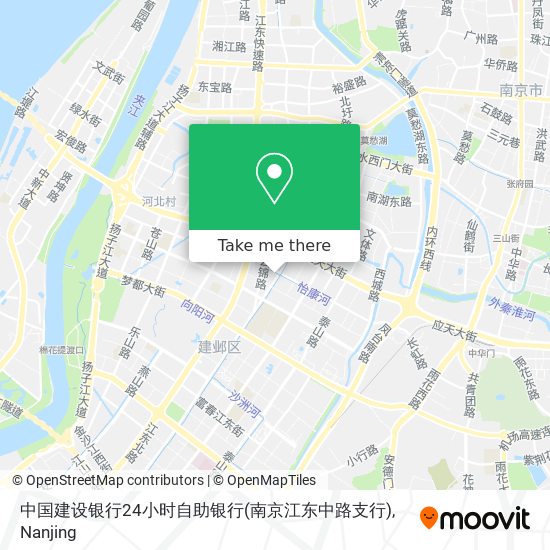 中国建设银行24小时自助银行(南京江东中路支行) map