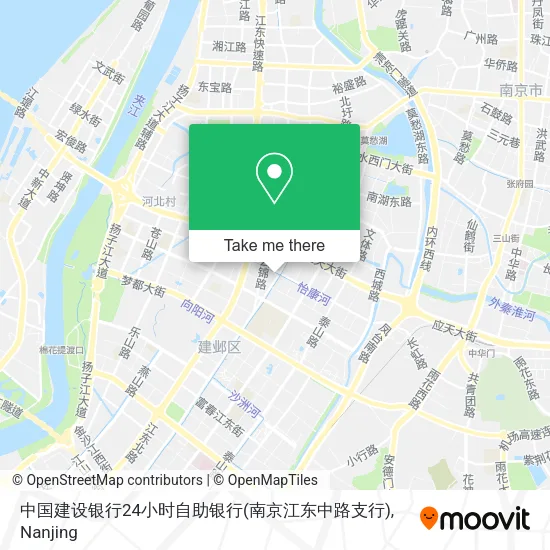 中国建设银行24小时自助银行(南京江东中路支行) map