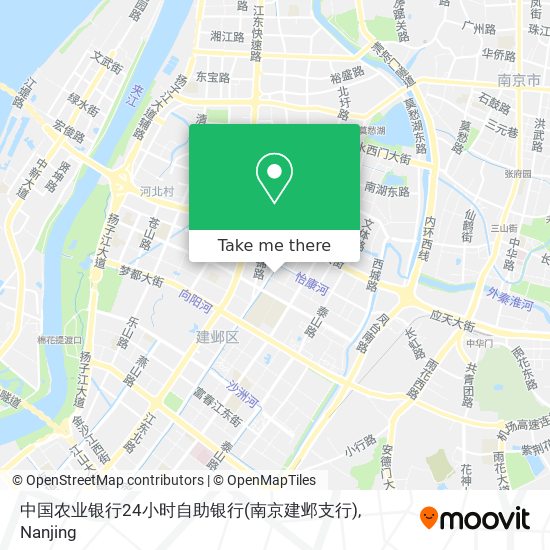中国农业银行24小时自助银行(南京建邺支行) map