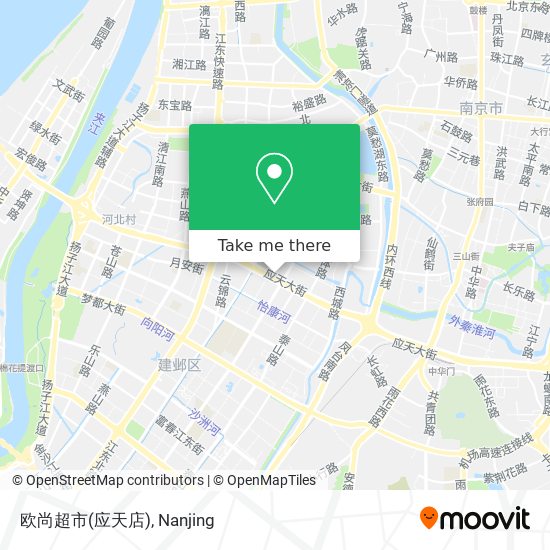 欧尚超市(应天店) map