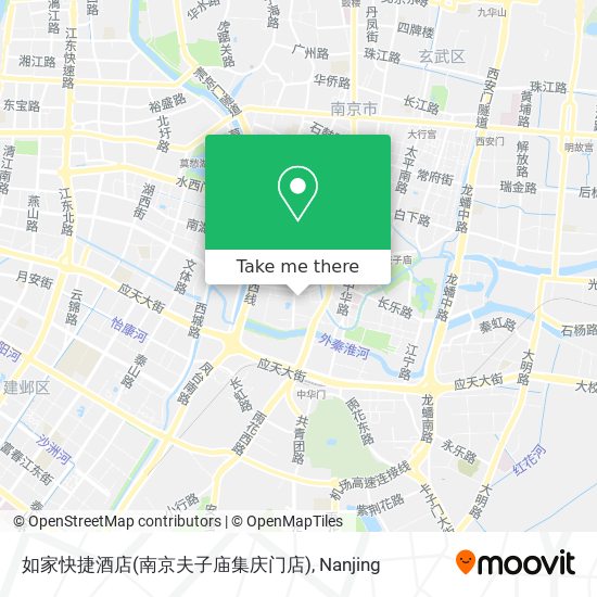 如家快捷酒店(南京夫子庙集庆门店) map