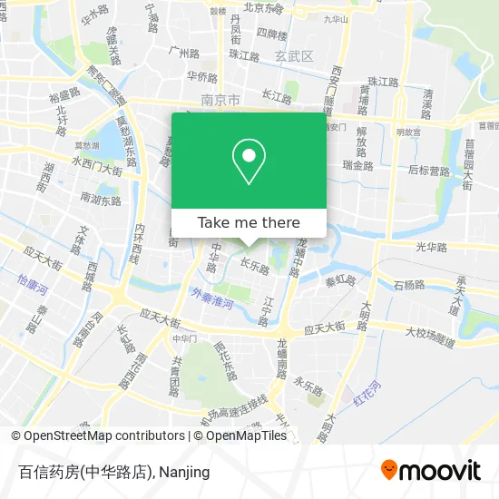 百信药房(中华路店) map