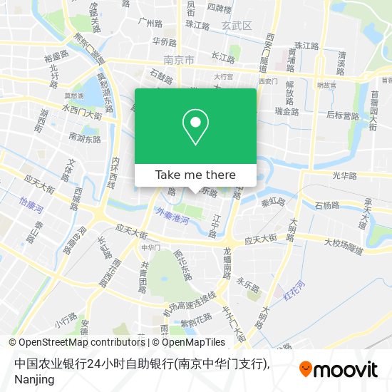 中国农业银行24小时自助银行(南京中华门支行) map