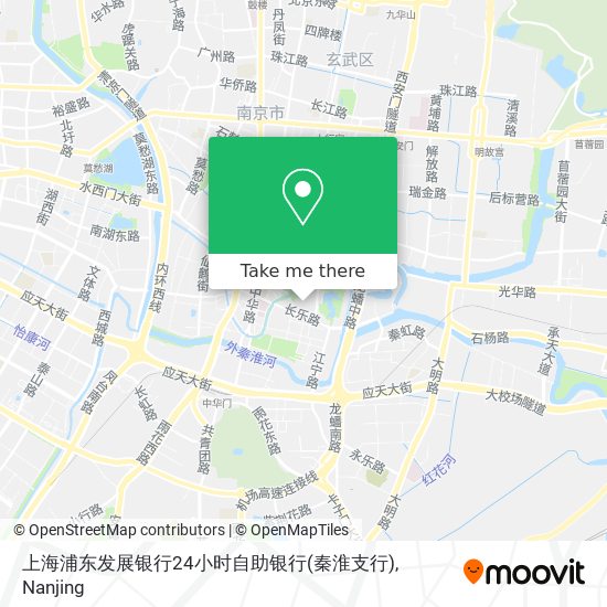上海浦东发展银行24小时自助银行(秦淮支行) map