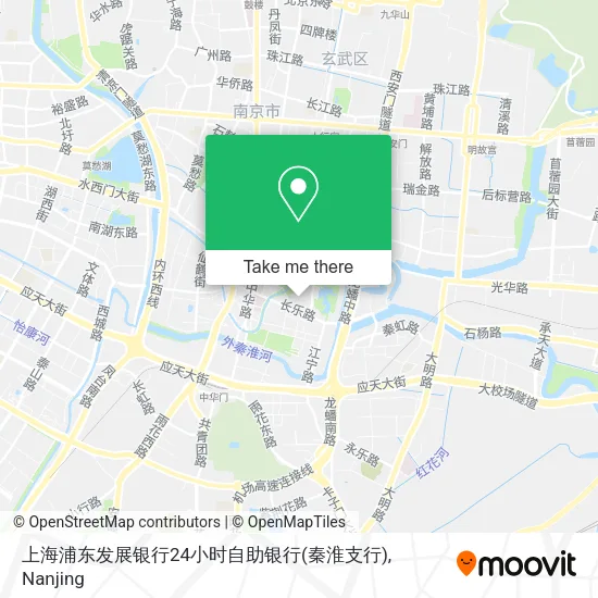 上海浦东发展银行24小时自助银行(秦淮支行) map