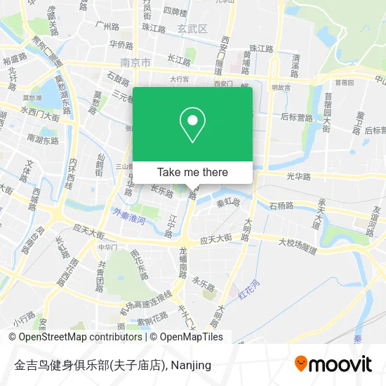 金吉鸟健身俱乐部(夫子庙店) map