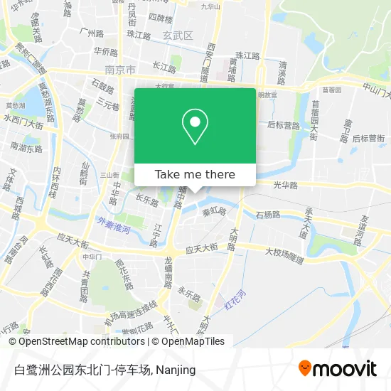 白鹭洲公园东北门-停车场 map