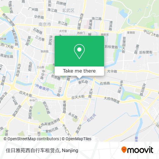 佳日雅苑西自行车租赁点 map
