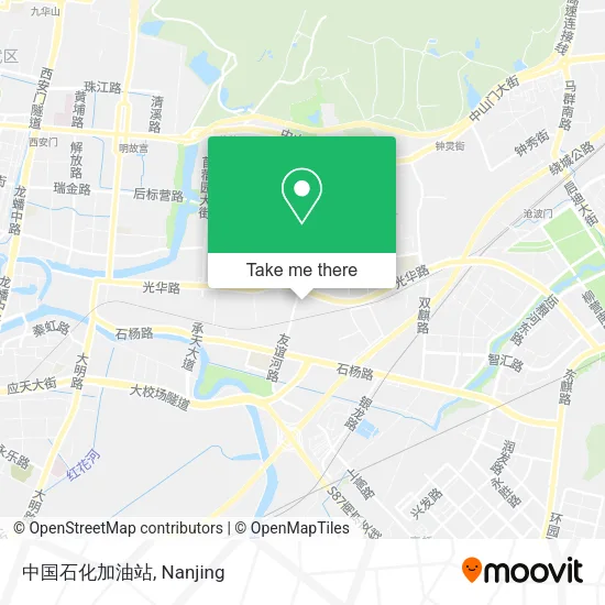 中国石化加油站 map