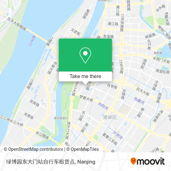 绿博园东大门站自行车租赁点 map