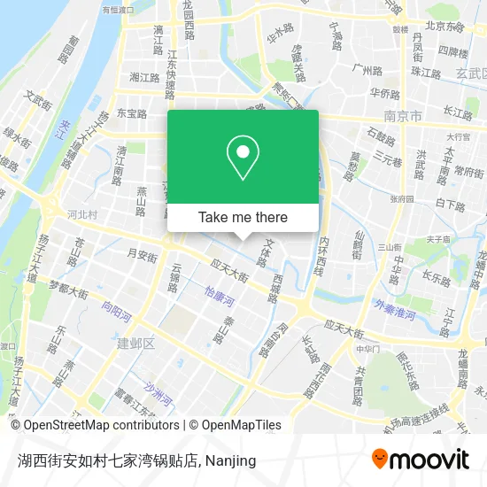 湖西街安如村七家湾锅贴店 map
