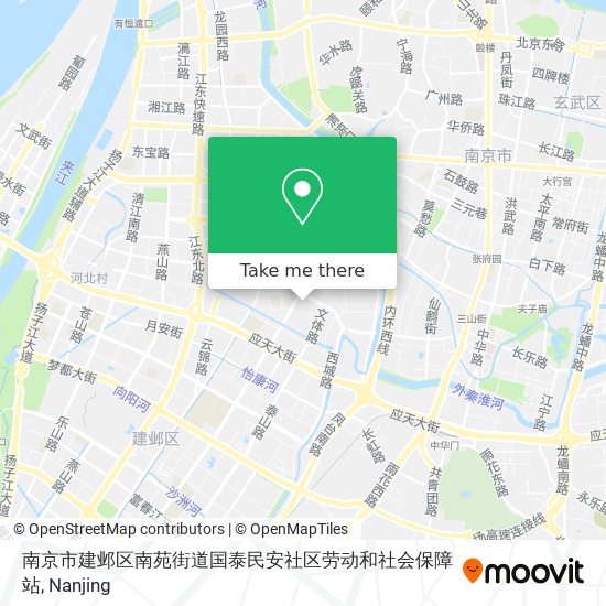 南京市建邺区南苑街道国泰民安社区劳动和社会保障站 map