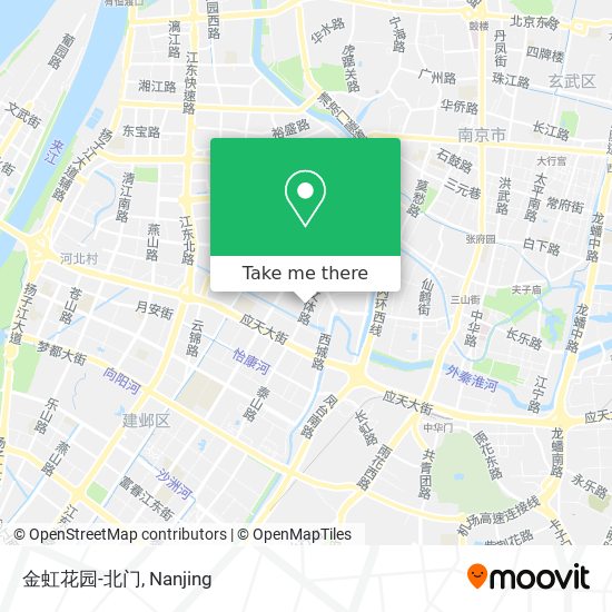 金虹花园-北门 map