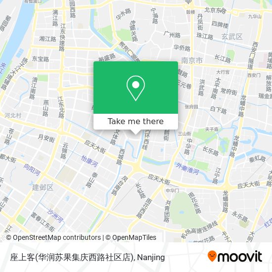 座上客(华润苏果集庆西路社区店) map