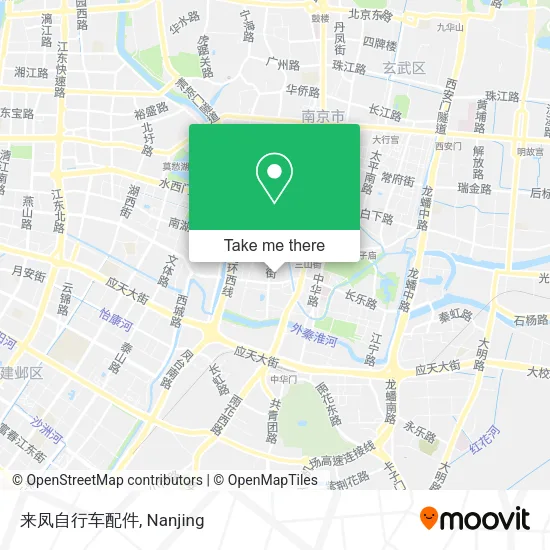 来凤自行车配件 map