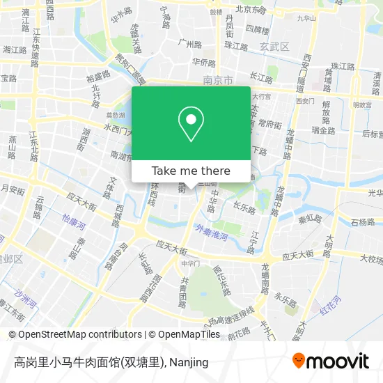 高岗里小马牛肉面馆(双塘里) map