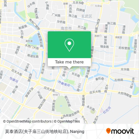 莫泰酒店(夫子庙三山街地铁站店) map