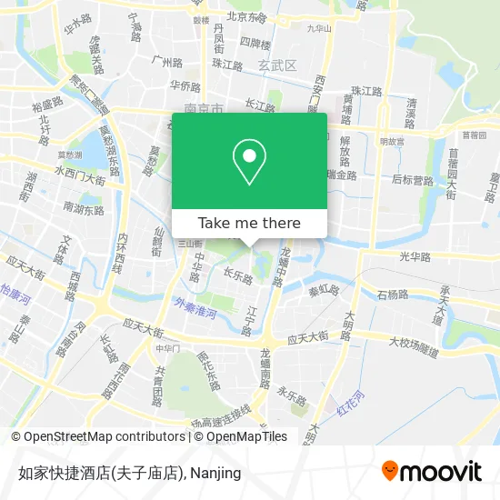如家快捷酒店(夫子庙店) map