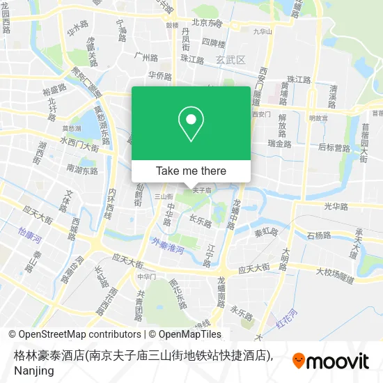 格林豪泰酒店(南京夫子庙三山街地铁站快捷酒店) map